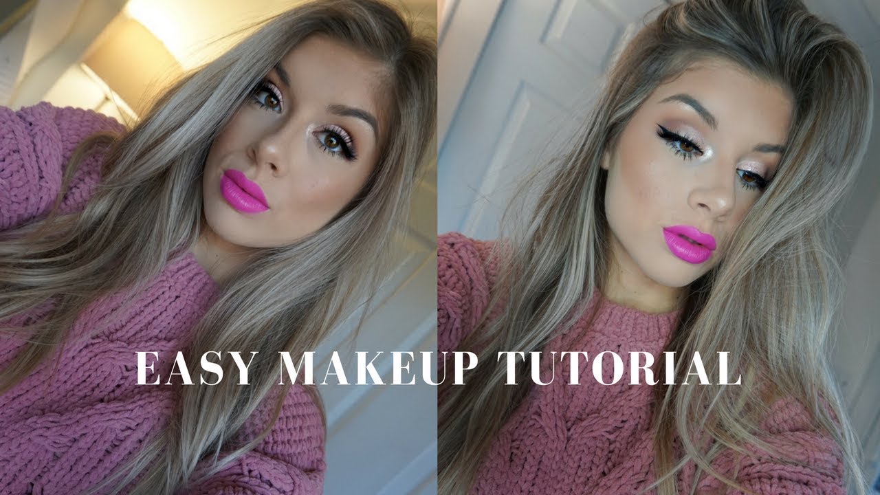 Simple Easy Makeup Tutorial With A Bold Lip