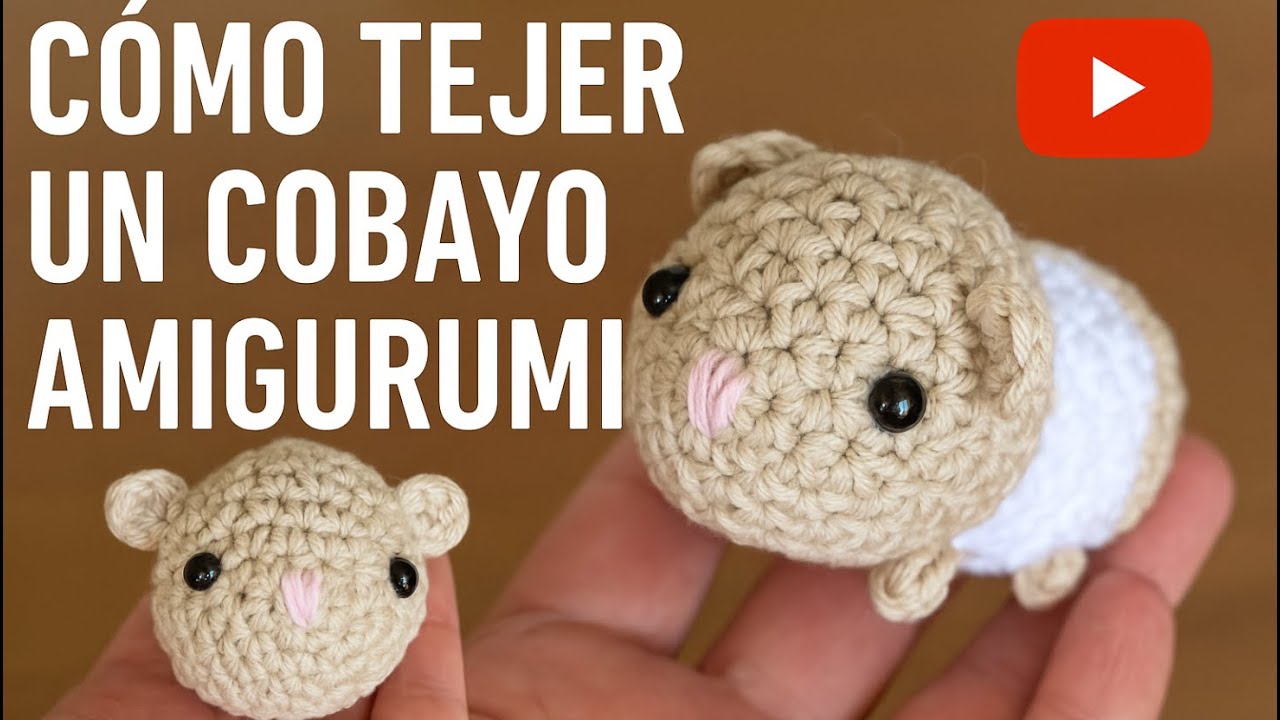 Cómo tejer un cobayo / hamster paso a paso 🧶🐹