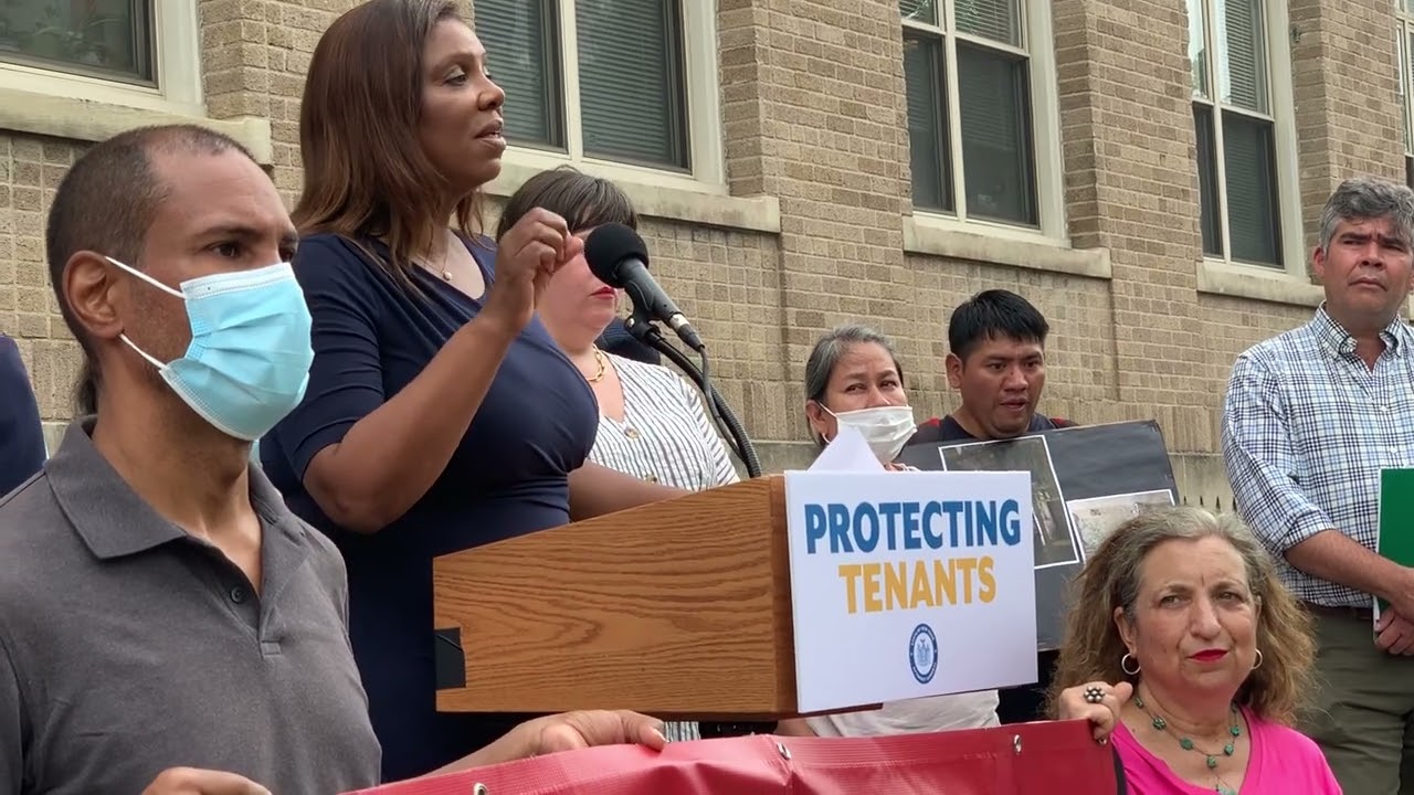 Attorney General Letitia James answers questions on the Ink Property Group Settlement