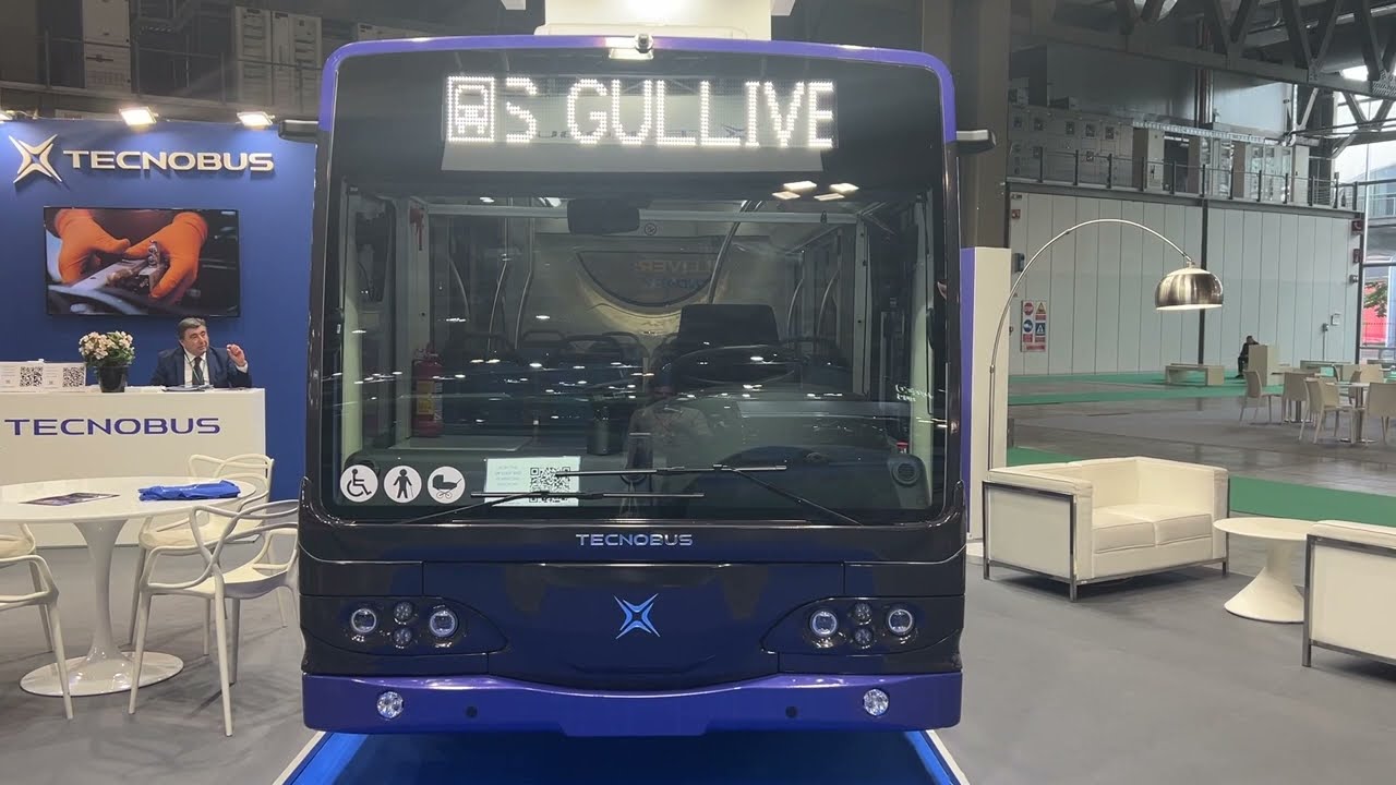 Tecnobus Gulliver 100 Electric Italian Bus (2024) Walkaround - NME Transpotec Logitec 2024