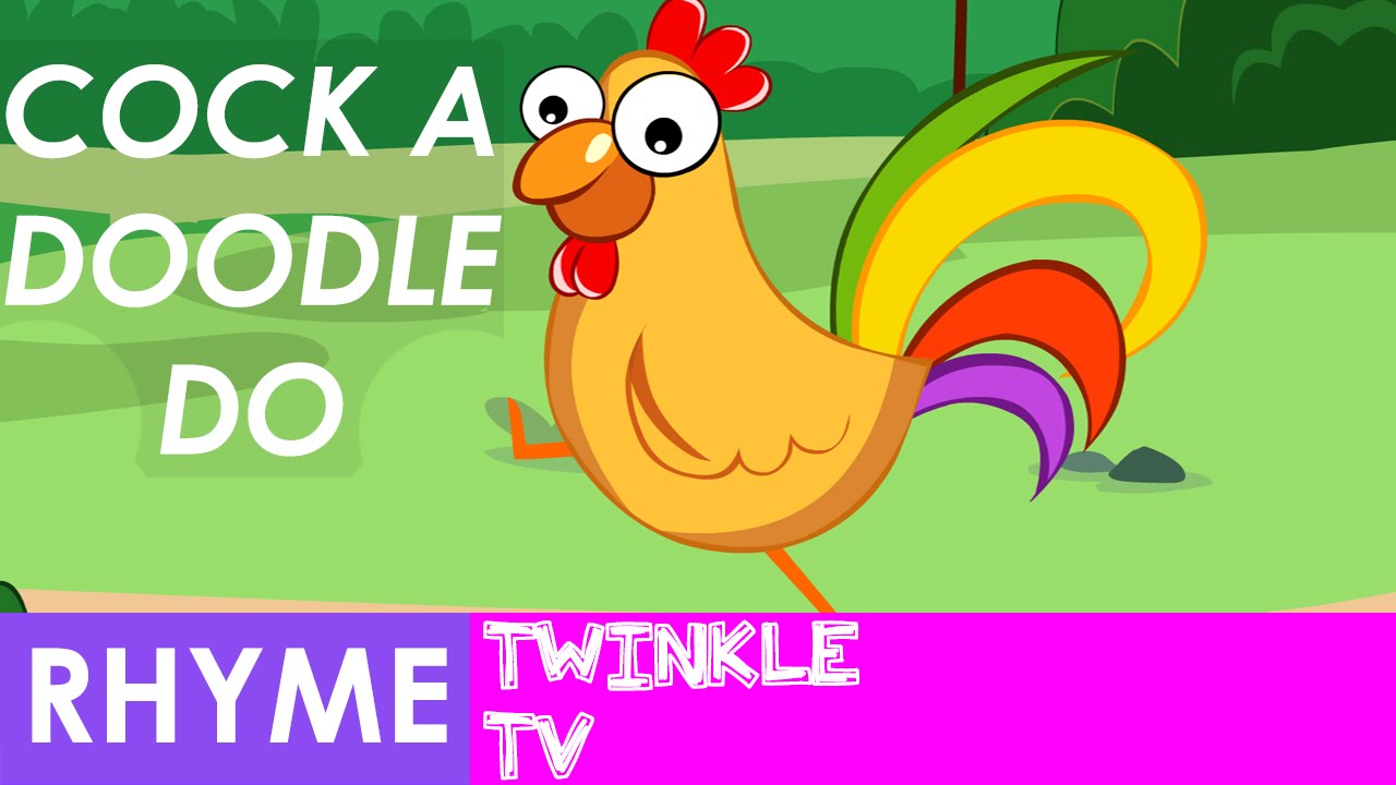 Cock a Doodle Doo Nursery Rhyme with Lyrics | Twinkle TV