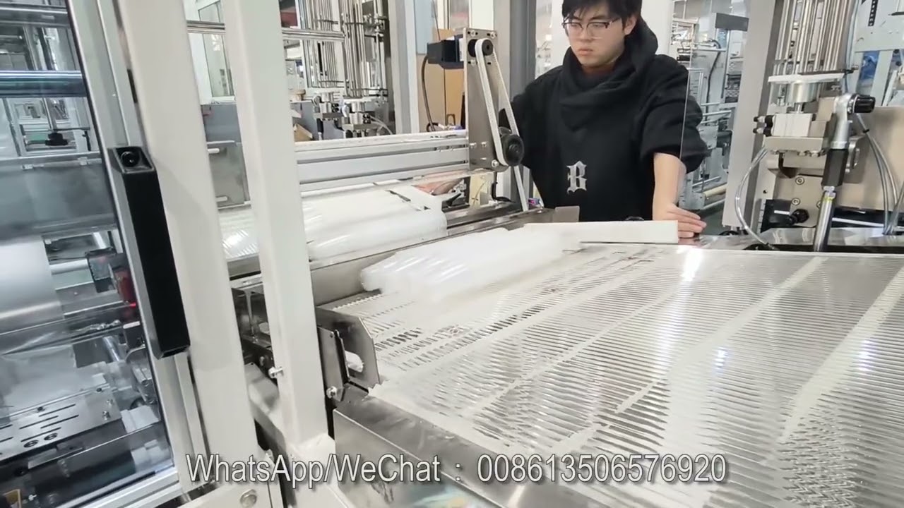 4 in 2 out packing machine without auto case machine to Korea