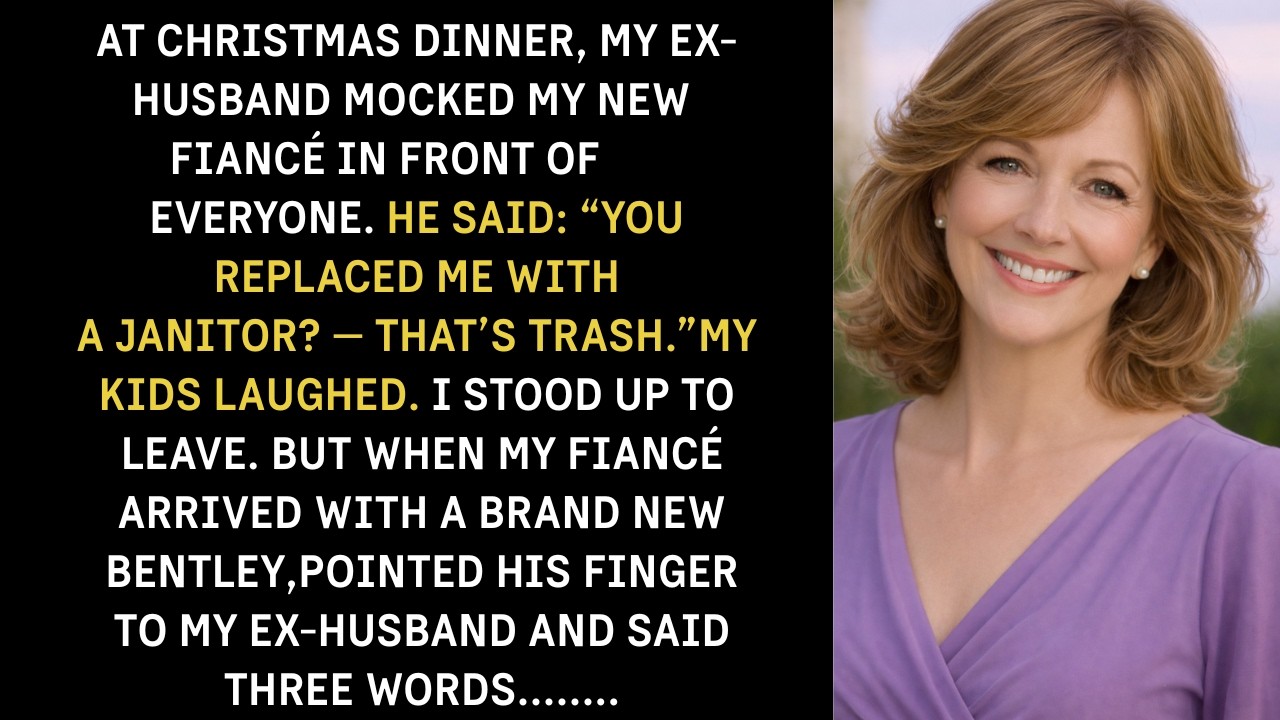 At Christmas Dinner, My Ex Mocked My ‘Janitor’ Fiancé: ‘He’s Trash.’ My Kids Laughed…
