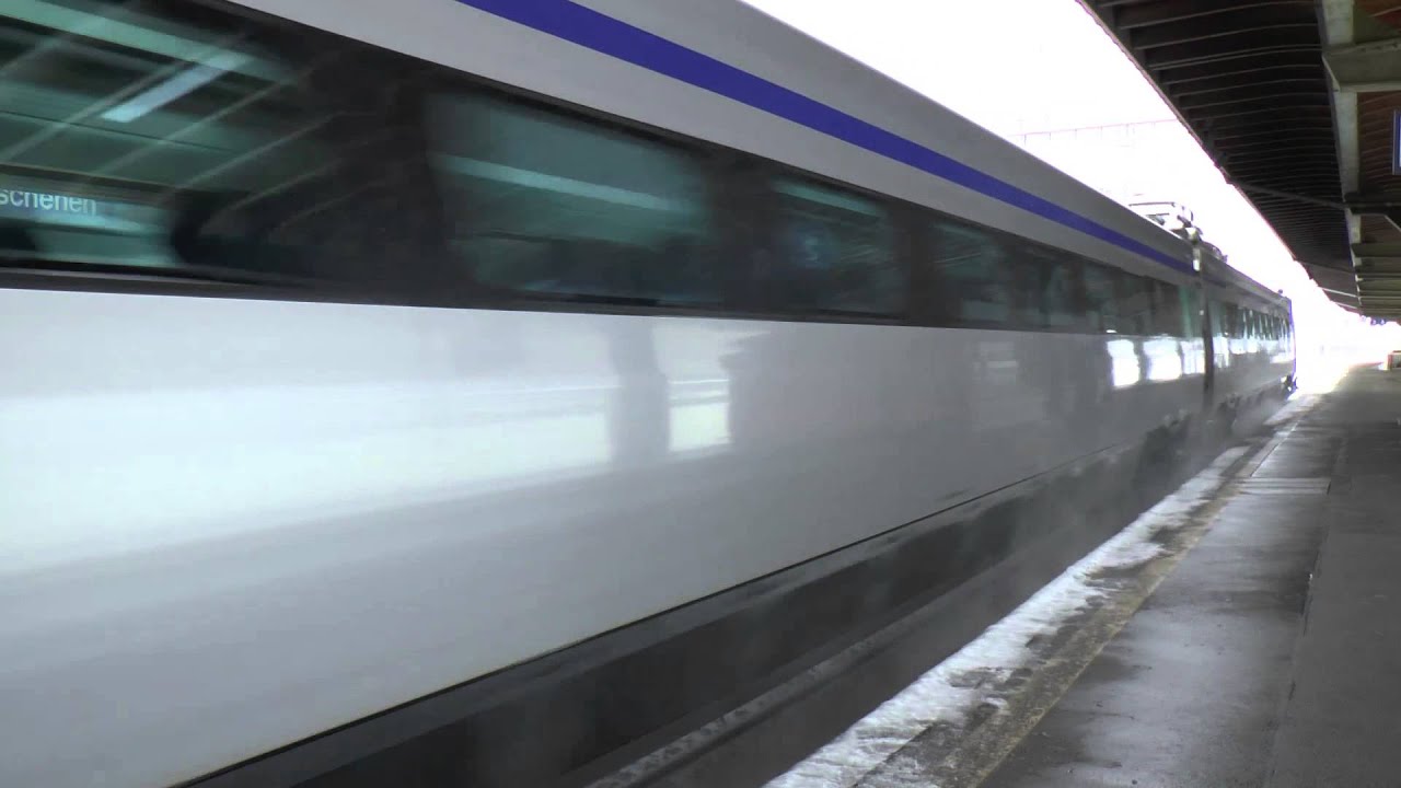 ETR 470 Speeds through G&ouml;schenen 01/02/2015