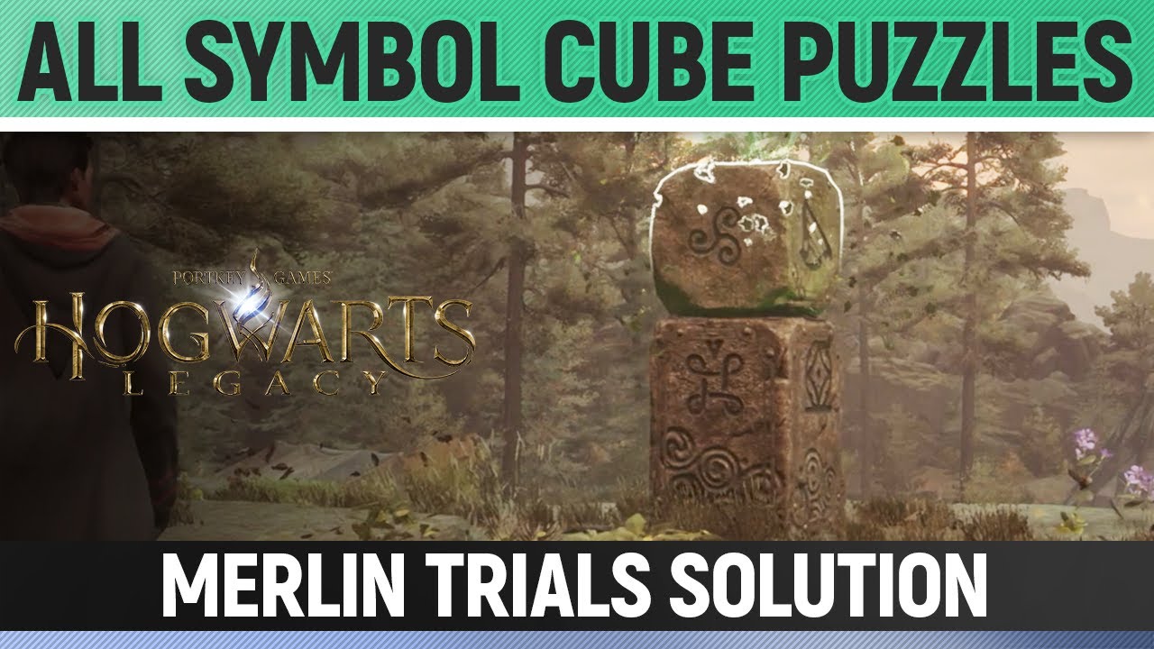 Hogwarts Legacy - All Symbol Cubes Puzzle Solutions - Merlin Trials