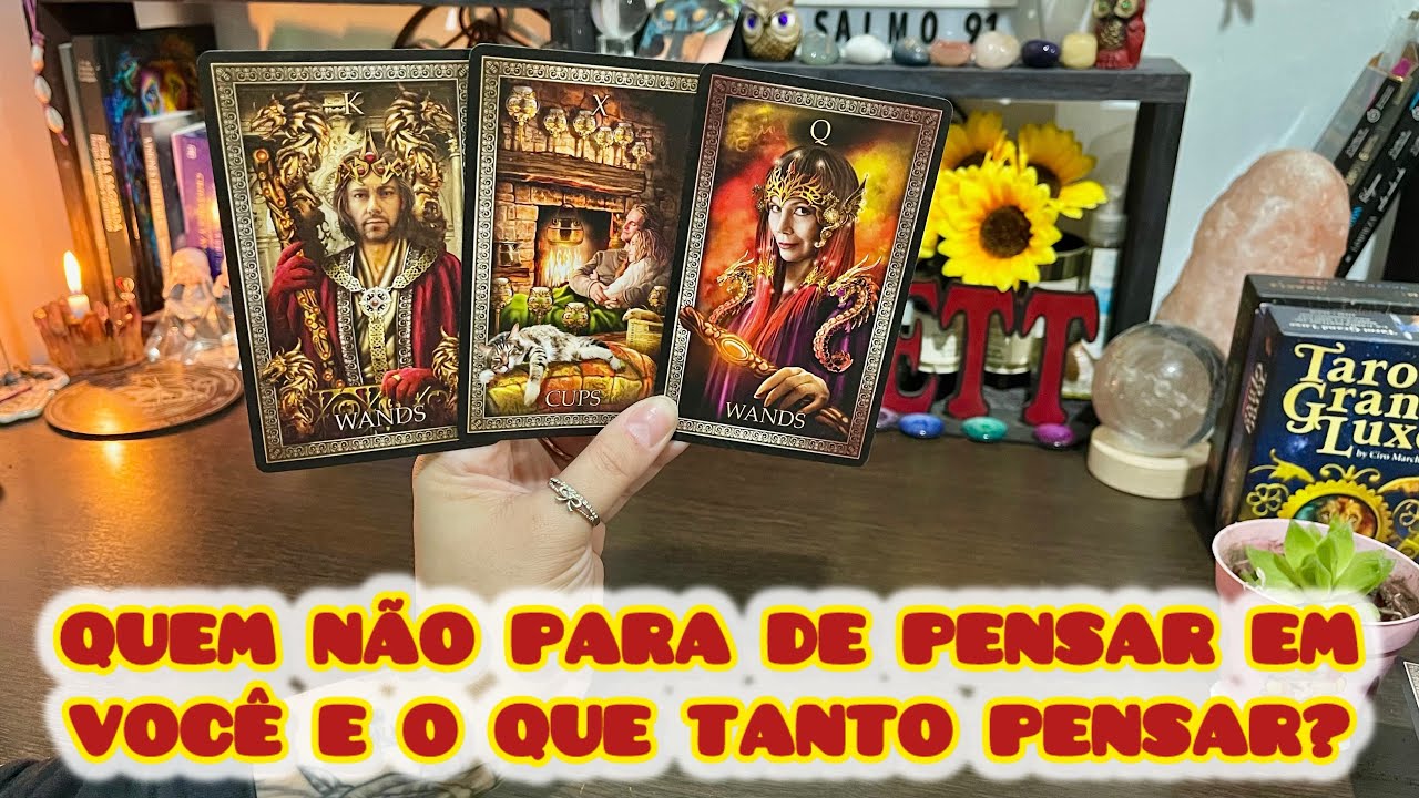 😍QUEM NÃO PARA DE PENSAR EM MIM E O QUE TANTO PENSAR? #tarot #amor #taro #tarotonline #tarotgratis 