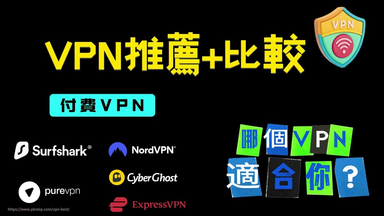 【最新付費VPN推薦】價格、完整評比，快速看懂哪個VPN適合你？｜Surfshark、NordVPN、CyberGhost、ExpressVPN、PureVPN 優缺點！