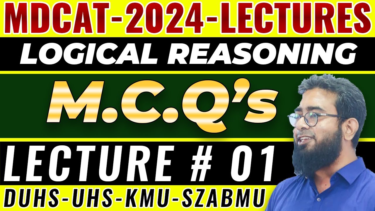 MDCAT-2024 | Logical Reasoning MCQs | Part-1
