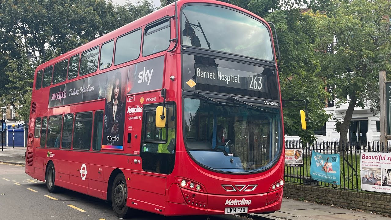 London Bus Route 263- Highbury Barn to Barnet Hospital (details in the description)