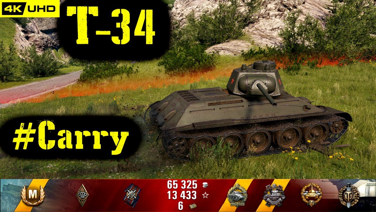 World of Tanks T-34 Replay - 8 Kills 1.9K DMG(Patch 1.6.1)