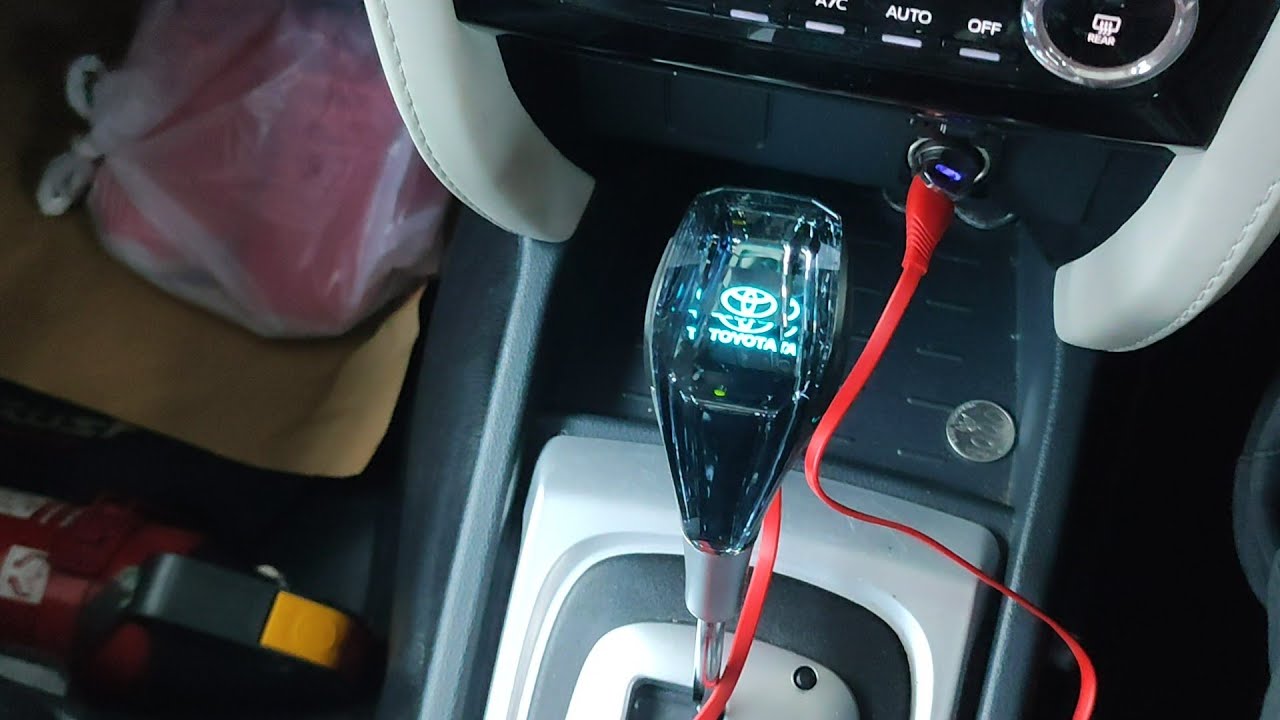 Ganti shift knob Toyota all new rush dengan  yang LED
