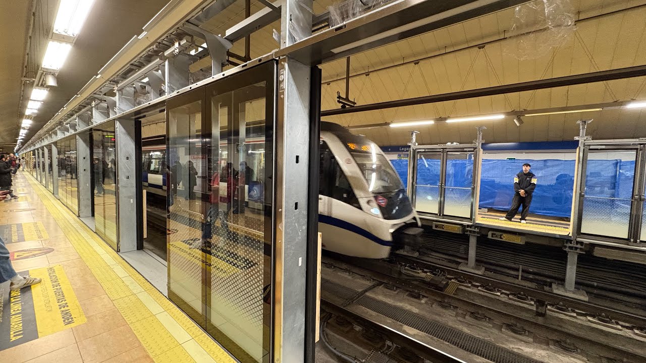 Metro Madrid avances nuevos Puertas Autom&aacute;ticas en Legazpi L6