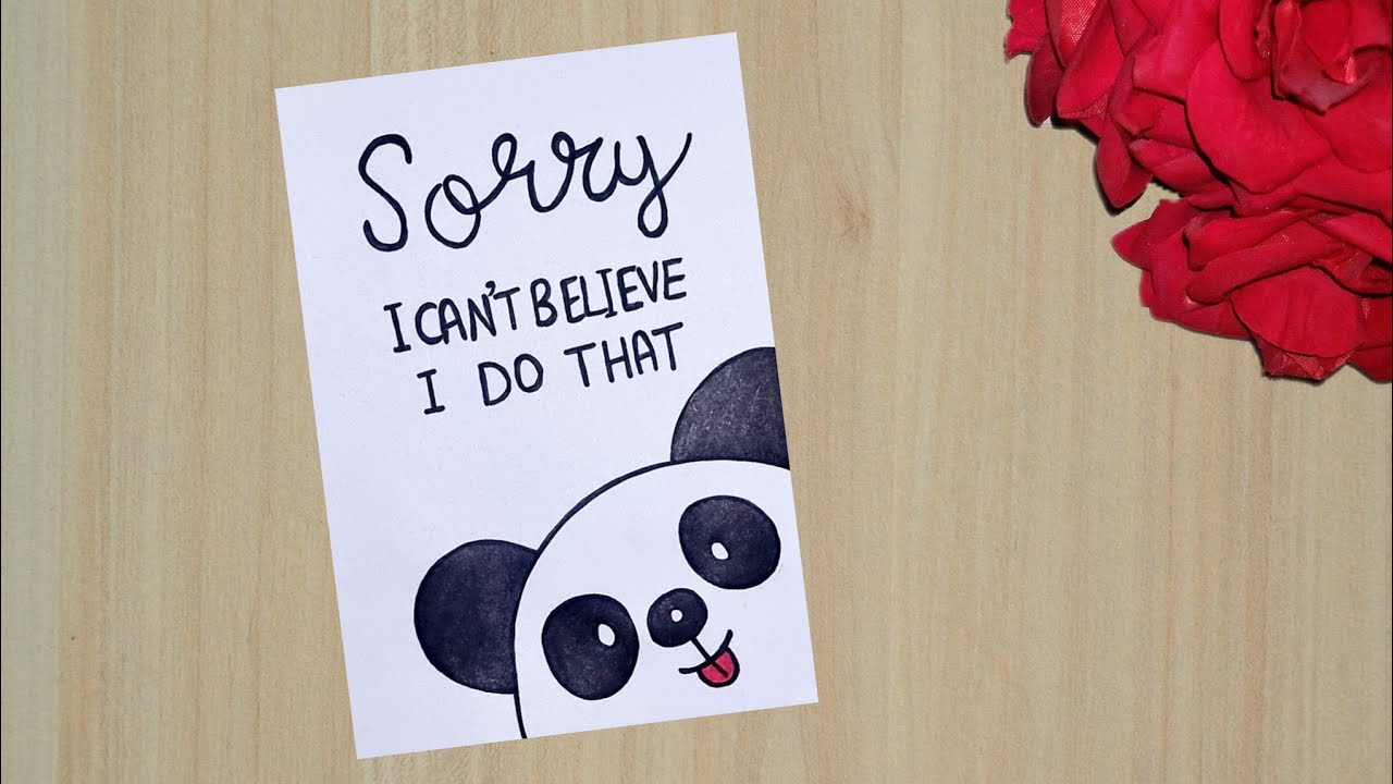 Sorry Card //How to Make Sorry Card For Best Friend //Sorry Card Tutorial //Apologize Card