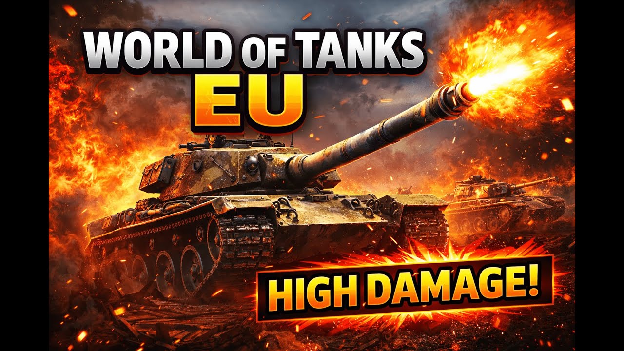 World of Tanks EU Gameplay | High Damage Tank Battles & Smart Plays