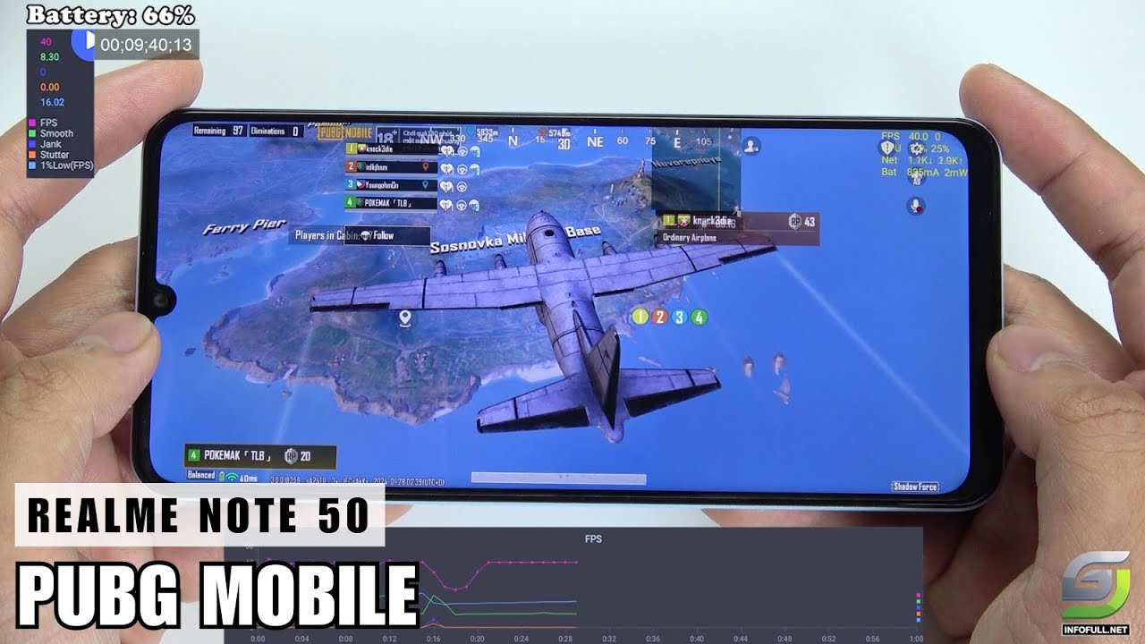 Realme Note 50 test game PUBG Mobile | Unisoc Tiger T612
