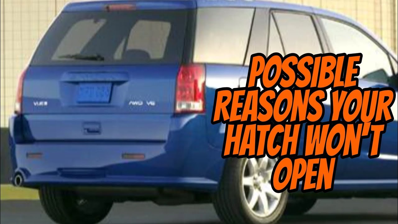 Задний борт Saturn Vue не открывается! Быстрое решение, если люк застрял!