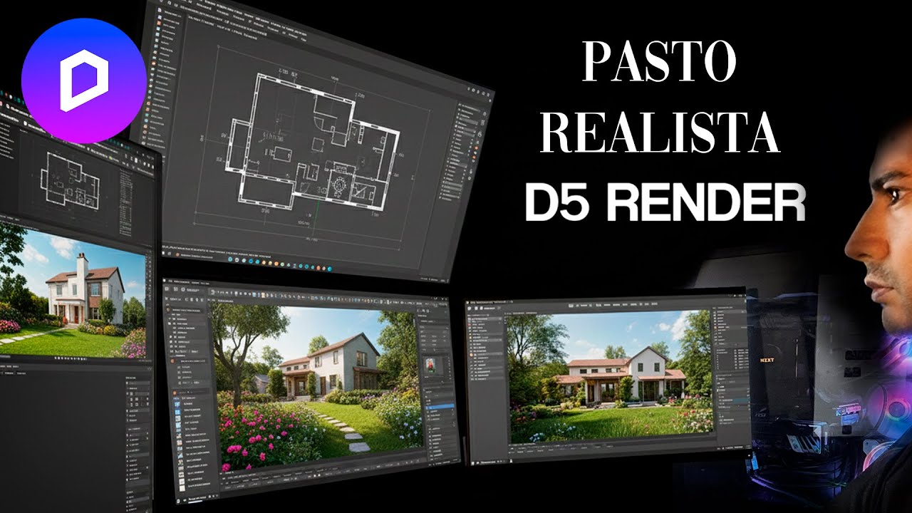 Así logro Pasto Realista en D5 Render "desde Revit" (Paso a Paso)