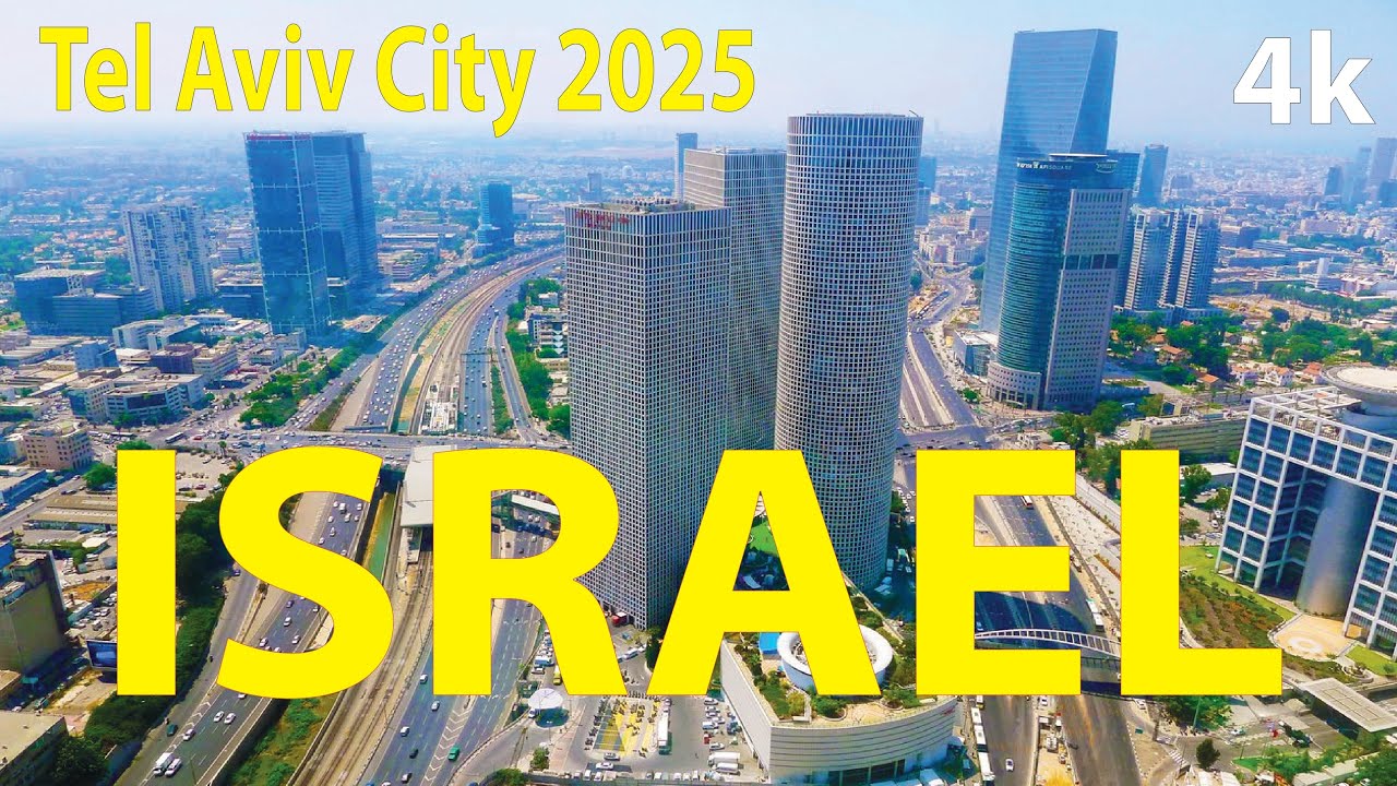 Tel Aviv City - Israel 4K By Drone 2025