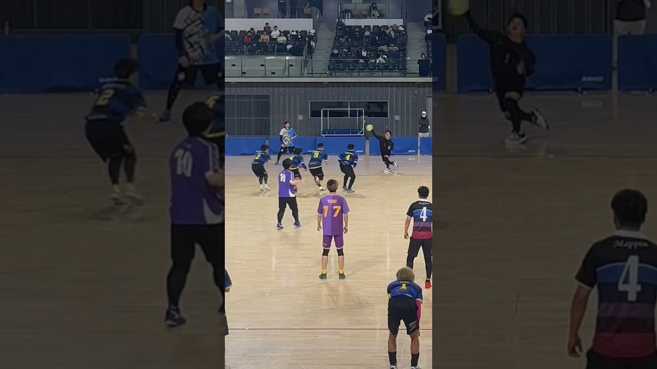 日本代表20歳コンビの最強ワンツー #dodgeball #ドッジボール #日本代表 #jdba #ファインプレー #amazing