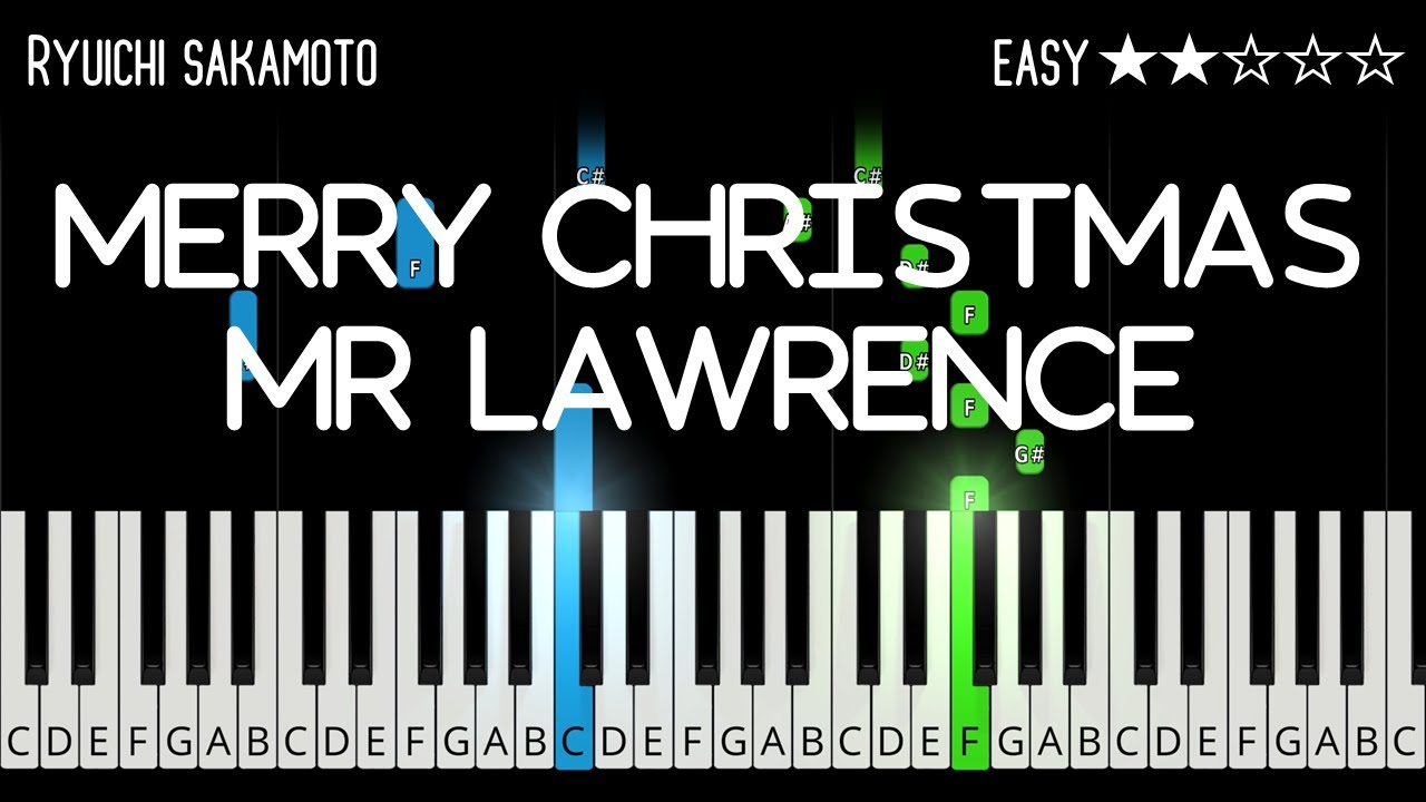 Ryuichi Sakamoto - Merry Christmas Mr Lawrence - EASY Piano Tutorial