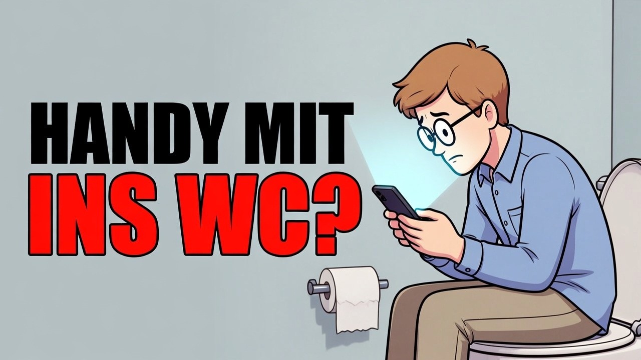 Die Psychologie von Menschen, die ihr Handy mit ins WC nehmen