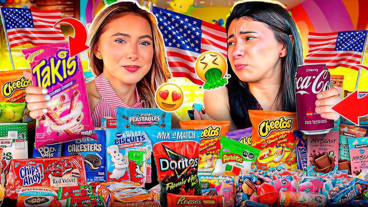 PROBANDO LOS DULCES MÁS RAROS DE ESTADOS UNIDOS 🤮😭 | Hermanas JM 