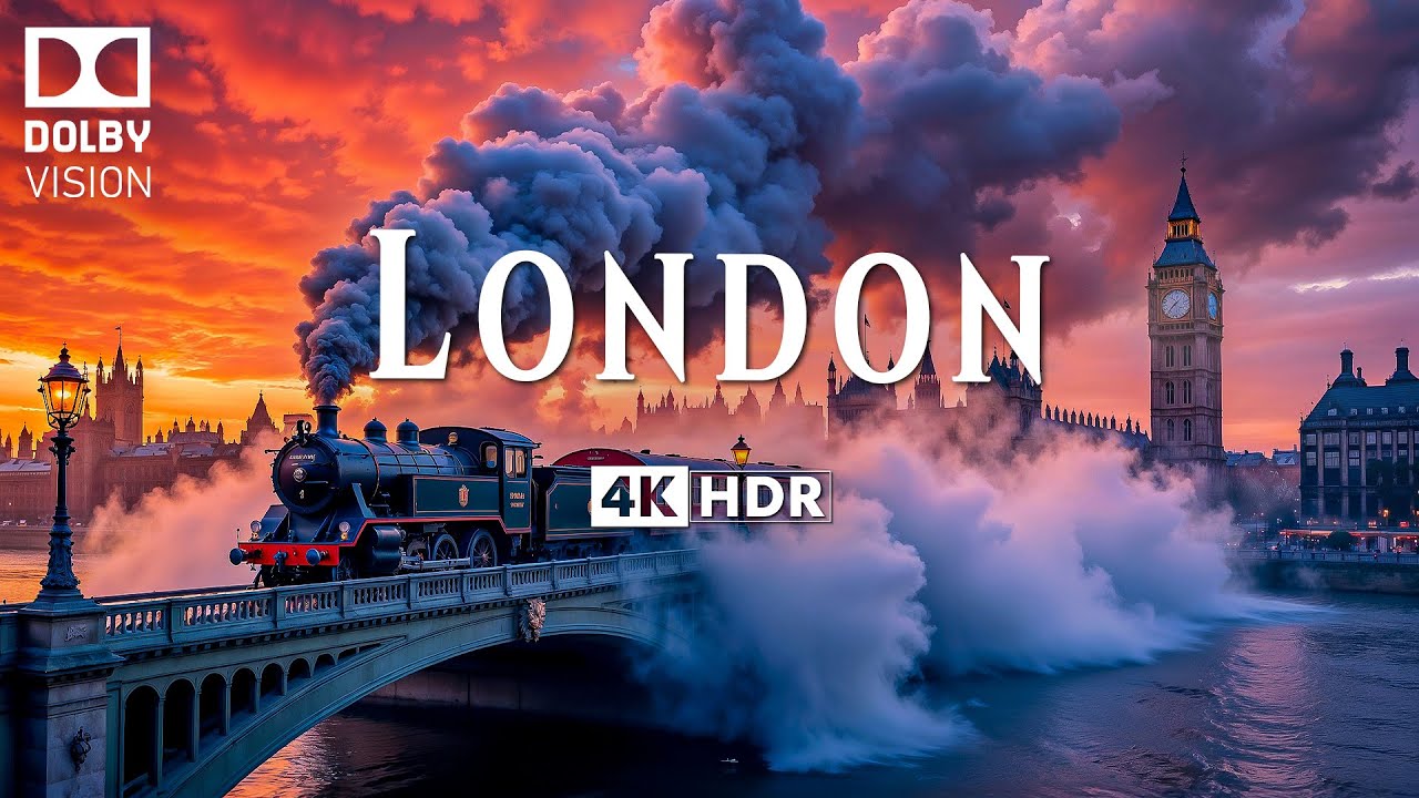 ЛОНДОН 4K ULTRA HD [60 кадров в секунду] • Пролетайте над знаковыми достопримечательностями Лондона