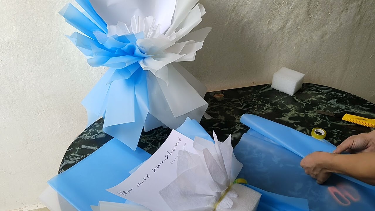 Cách làm cốt hoa 15 - 18 bông sáp nhũ
