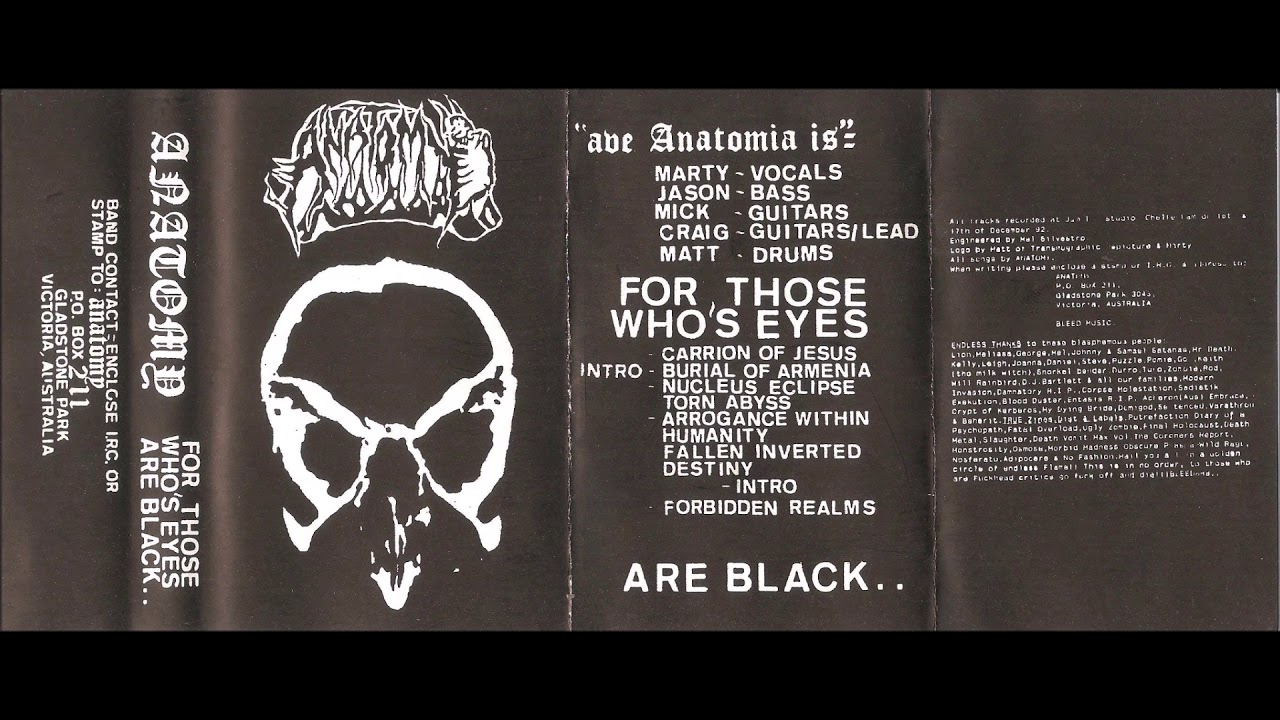 ANATOMY (Australia) - For Those Whos Eyes Are Black 1992 [FULL DEMO]