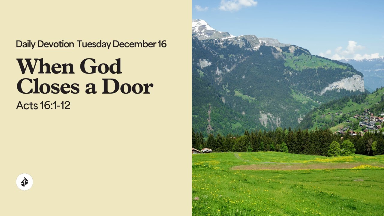 When God Closes a Door &ndash; Daily Devotional