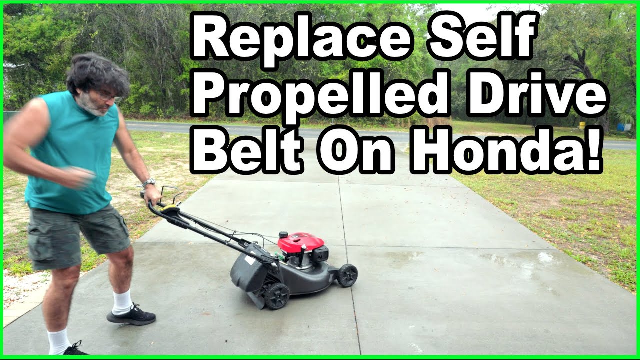 FIX Your Honda Lawnmower FAST Replace the Drive Belt NOW! (HRN-XXX)