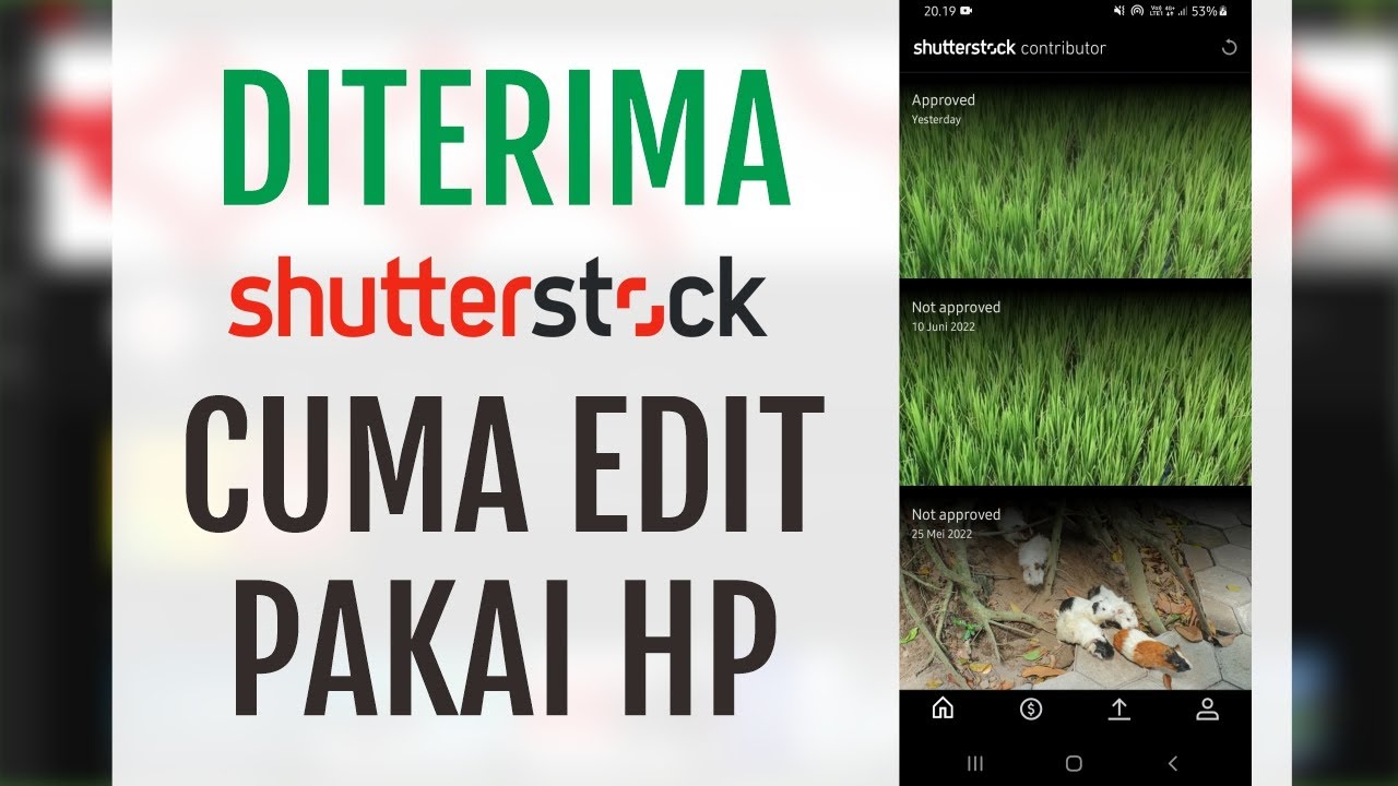 Edit Foto Yang Ditolak Shutterstock Pakai HP