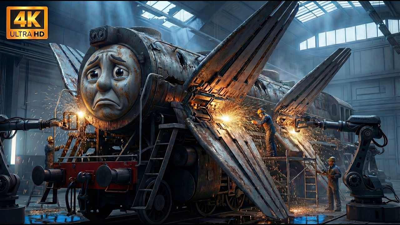 Converting a Derelict Thomas Engine Into a Functional Star Wars X-Wing Fighter