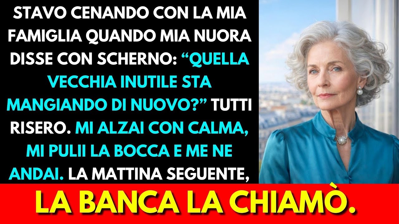 Mia Nuora Urlò: «Quella Vecchia Inutile Di Nuovo?» Me Ne Andai—La Mia Risposta Giorno Dopo Gelò