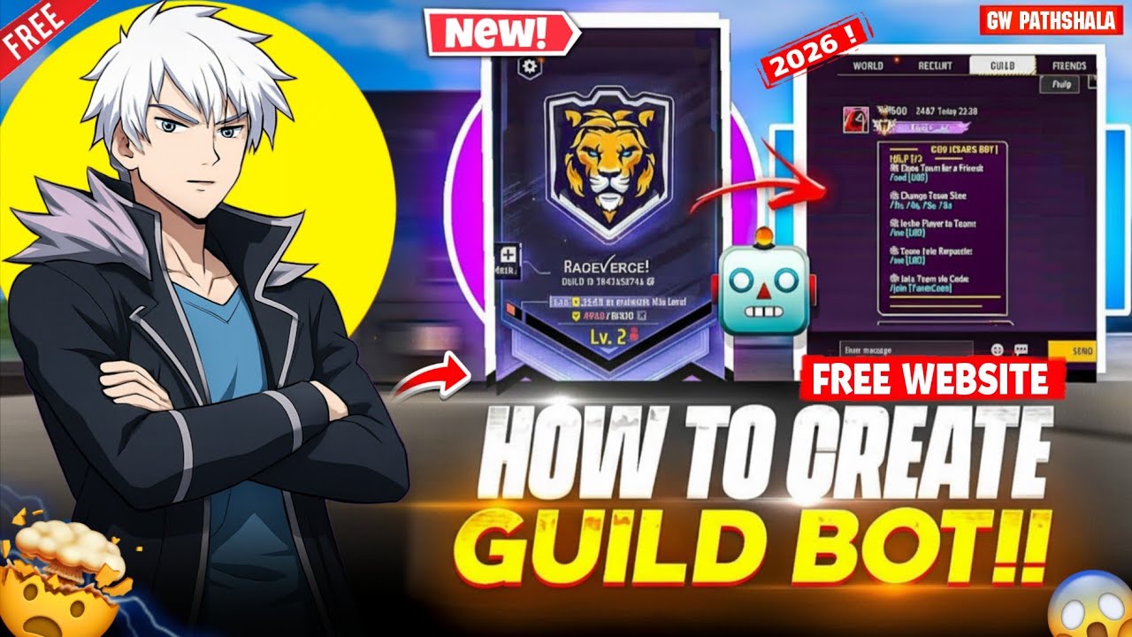 Free Fire Guild Glory Glitch 2026 🔥 | New Bot Website Revealed ! - Gw Pathshala 