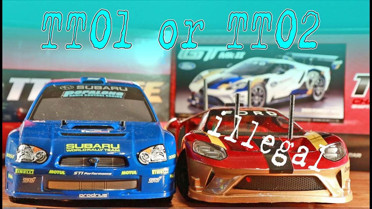 Tamiya TT01e TT02 build and comparison