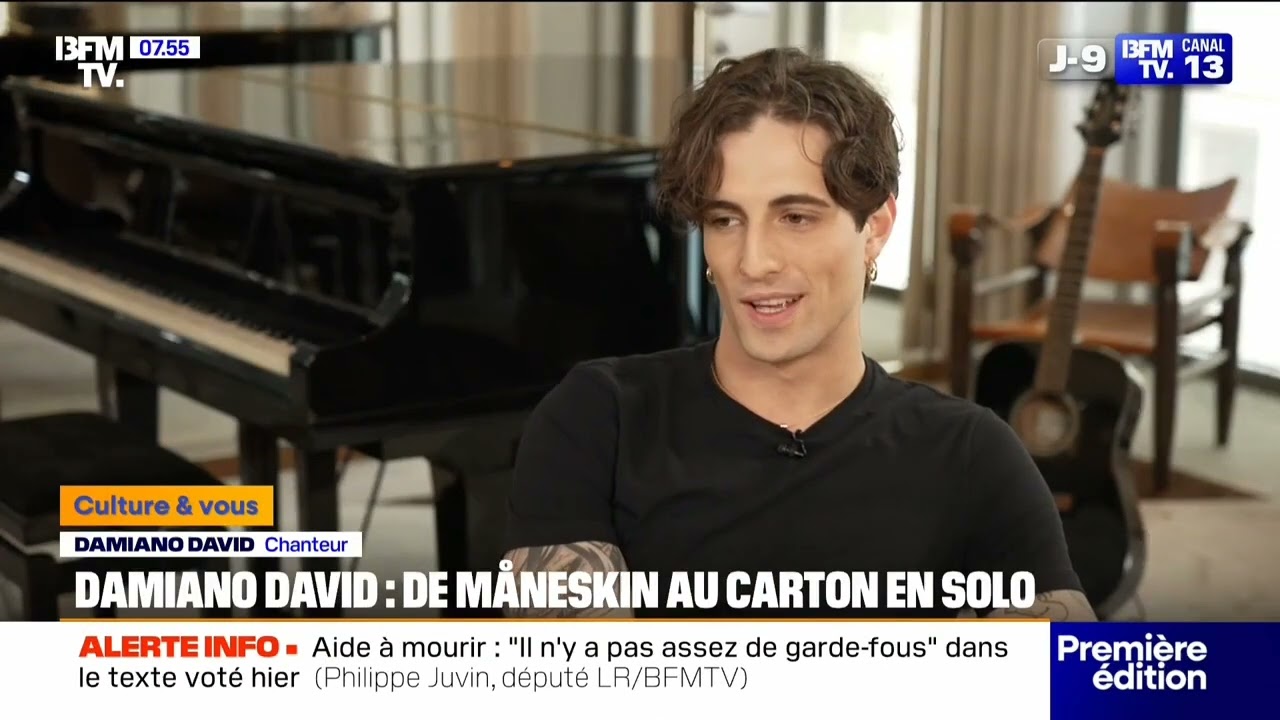 Damiano David @BFMTV France 28/05/2025