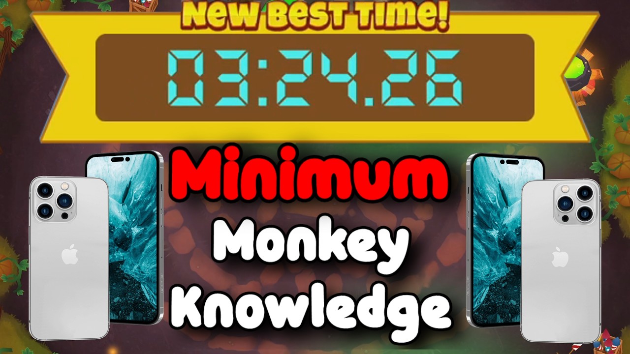 BTD6 Race Mobile Friendly Tutorial 📱 Minimum Monkey Knowledge 📱 Speedy Elements