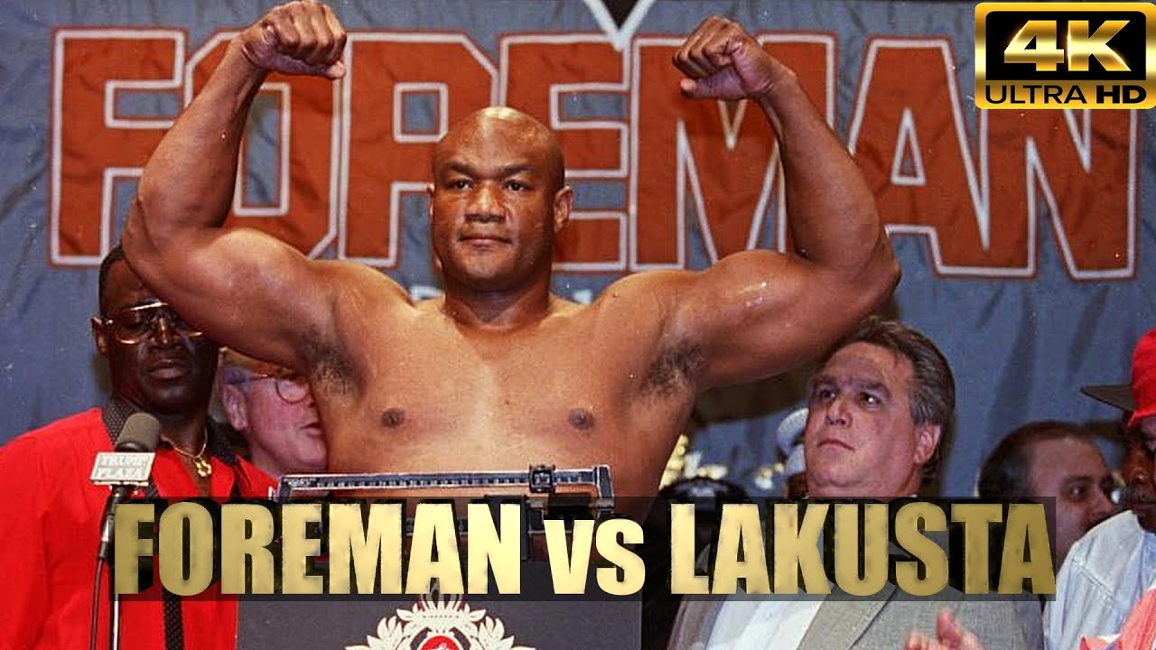 George Foreman vs Ken Lakusta | KNOCKOUT Boxing Fight | 4K Ultra HD