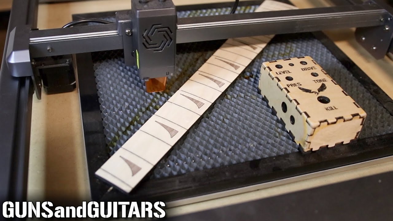 Making Custom Inlayed and Pre-Slotted Fretboards the EASY way (Ortur Laser Master 3)