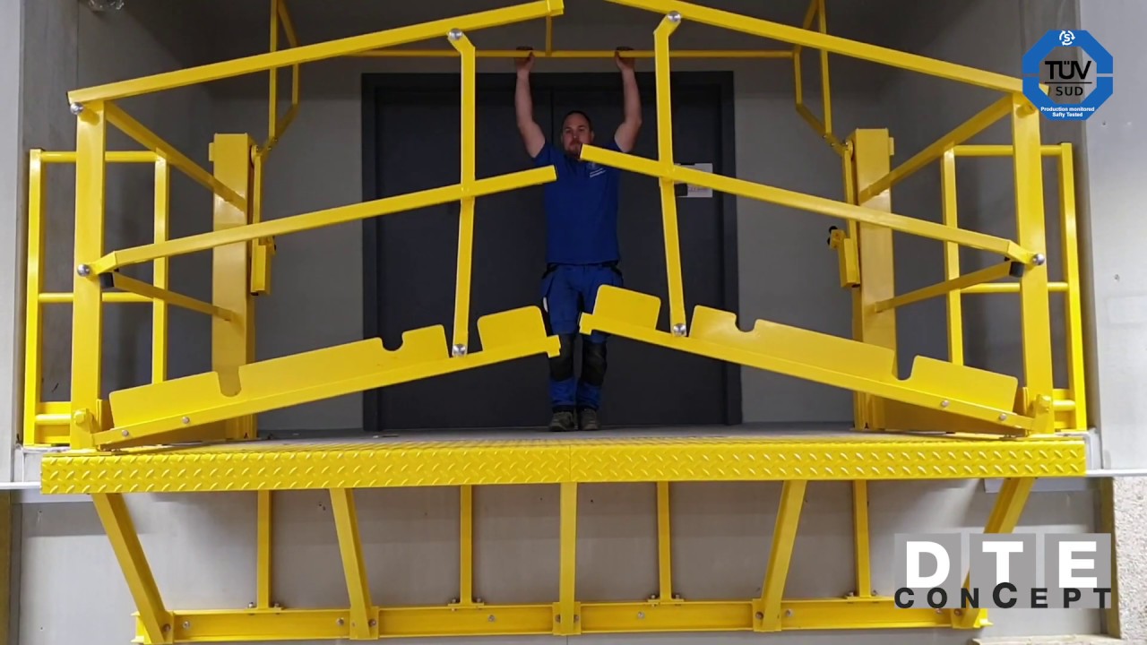 DTE Warenübergabeschleuse LL1 B2 Buehnenverlaengerung