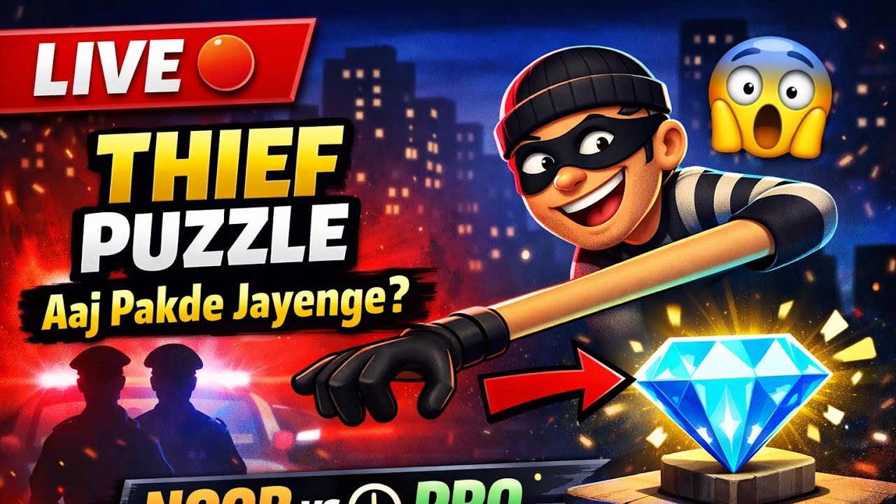 🔴 LIVE: 99% Players Can't Solve This Thief Puzzle Level 😱 | Hardest Puzzle Ever#thiefpuzzle#thiefpu