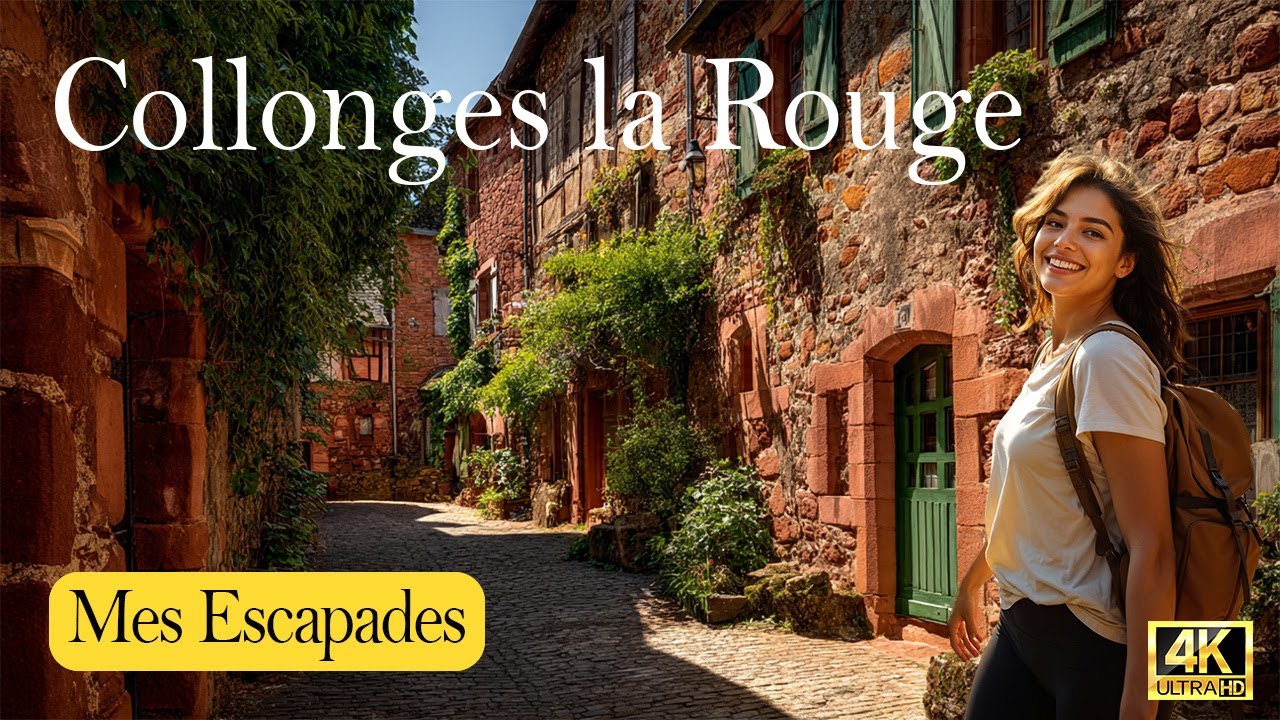 Collonges-la-Rouge, Plus beau village de France, France | MES ESCAPADES | 4K