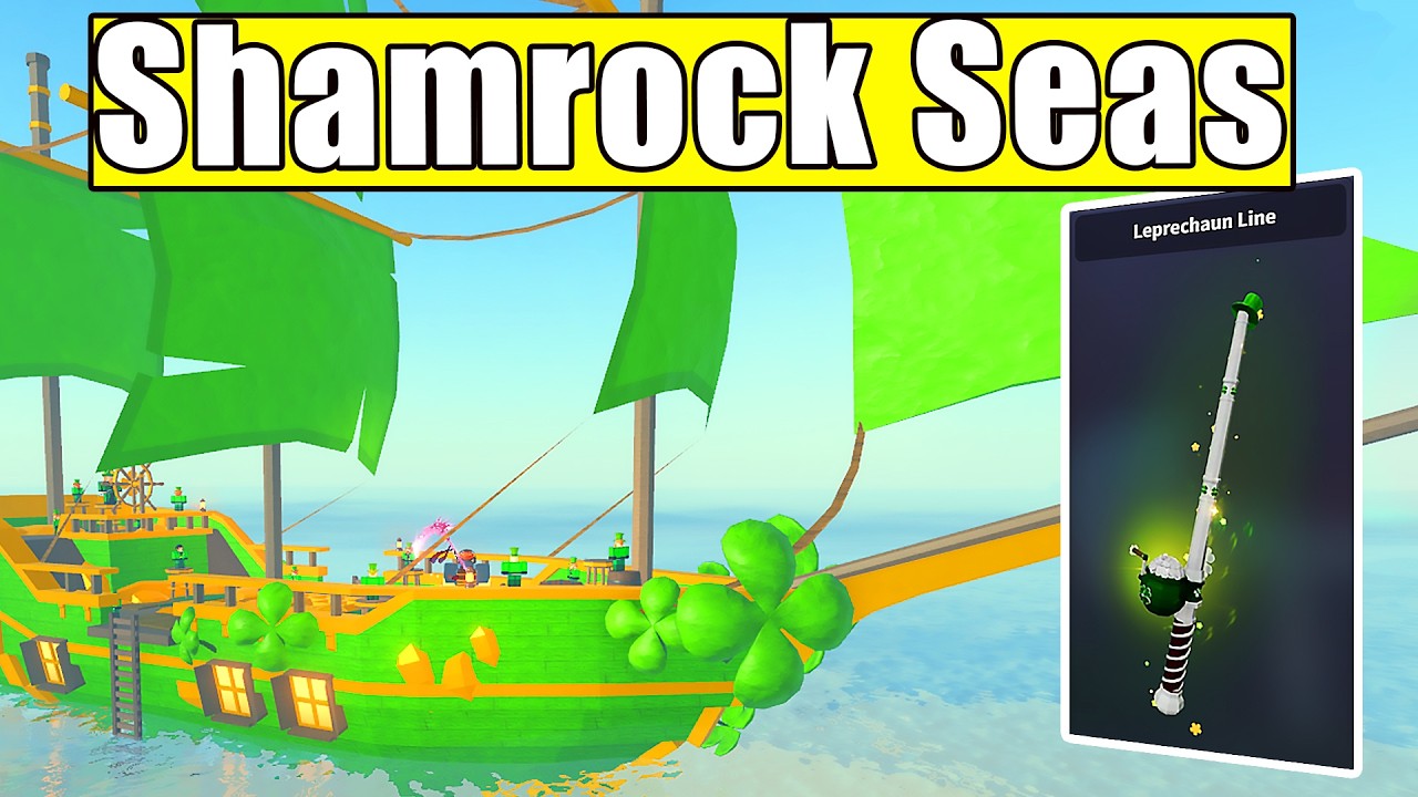 КАК ПРОЙТИ ОБНОВЛЕНИЕ SHAMROCK SEAS В FISCH ROBLOX