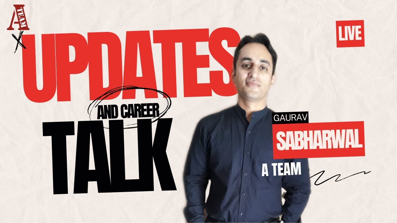 LIVE with CA Gaurav Sabharwal | Updates & Career Talk |  (2023) #cmaus #acca #linkedin