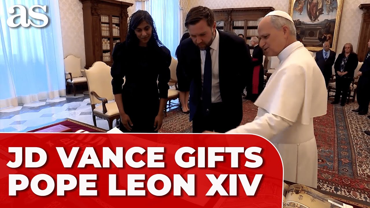 JD VANCE stuns POPE LEO XIV with UNEXPECTED NFL GIFT during VATICAN visit