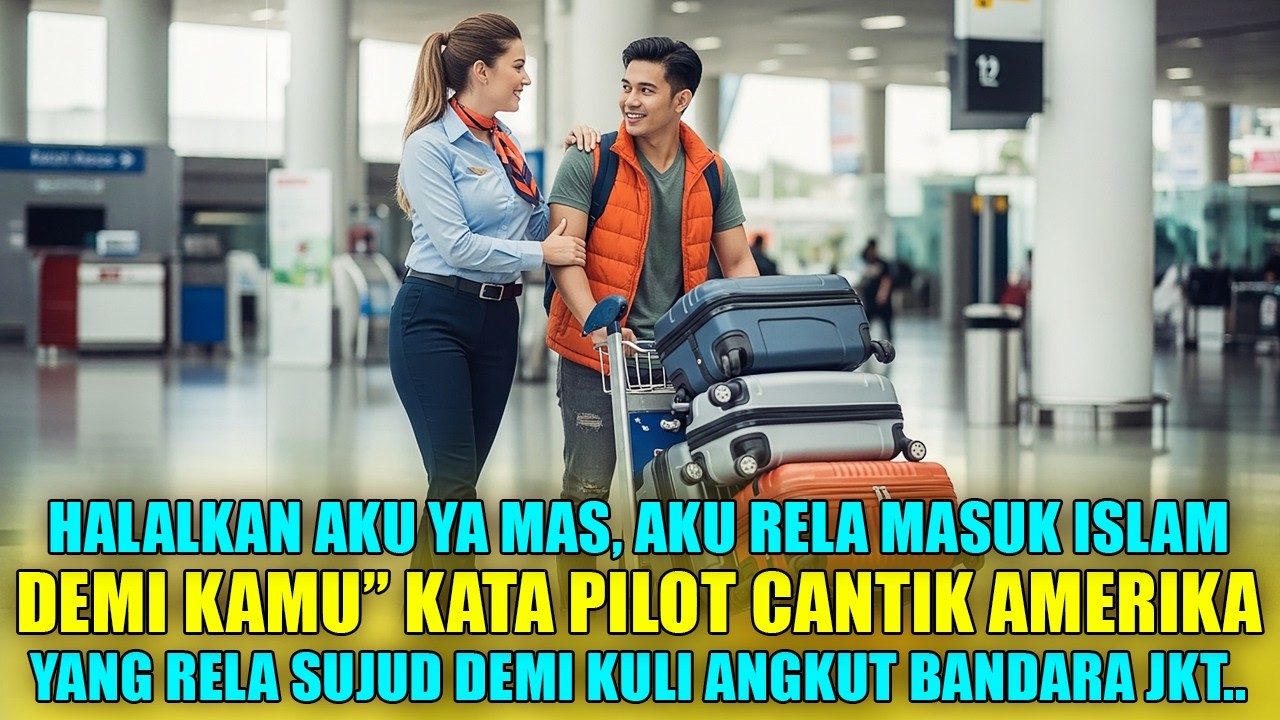 PILOT CANTIK EROPA RELA MUALAF DEMI KULI ANGKUT BANDARA JAKARTA, MALAM PERTAMA BIKIN SYOK..