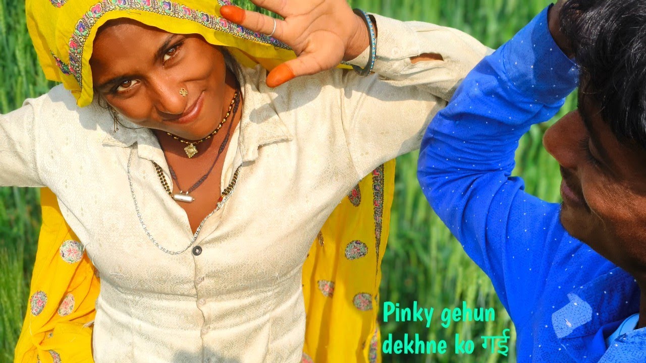 खेत में क्या ढूंढ रही || Pinky gehun dekhne ko गई // #video