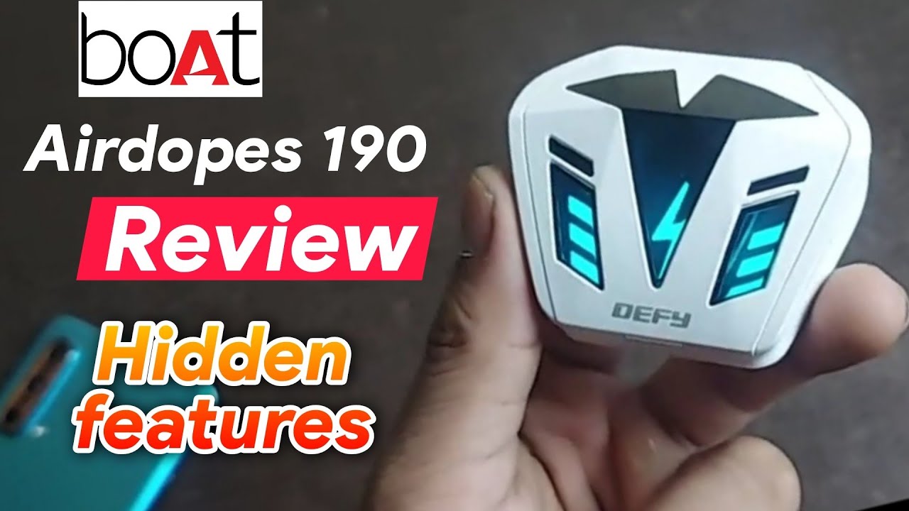 Boat Airdopes 190 Review | Boat Airdopes 190 Hidden Features| Boat Airdopes 190 Tips And tricks 🔥