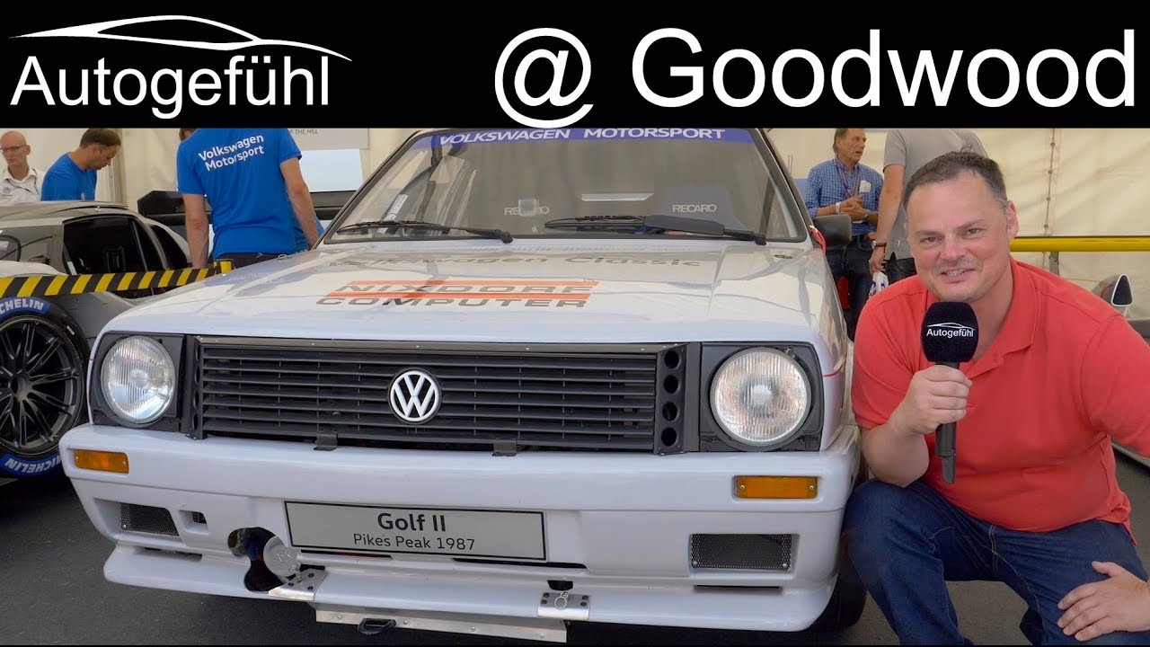 Goodwood Festival of Speed - Volkswagen I.D. R Pikes Peak record & Golf II 1987 FEATURE - Autogef&uuml;hl
